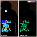 "B.I.O.mechanoid" UV-Blacklight & Glow-In-The-Dark Womens Hoodie